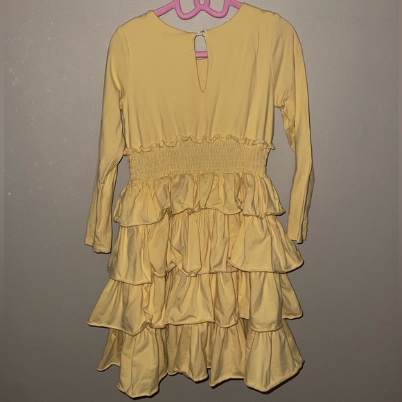 Isobella & Chloe, like new, little girls yellow dress, size 6X - Picture 2 of 3